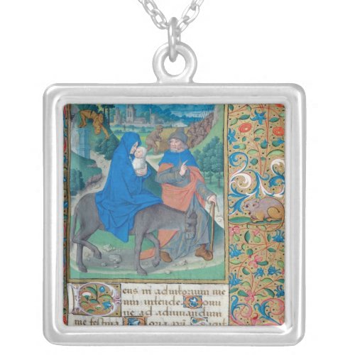 The Flight into Egypt Silver Plated Necklace