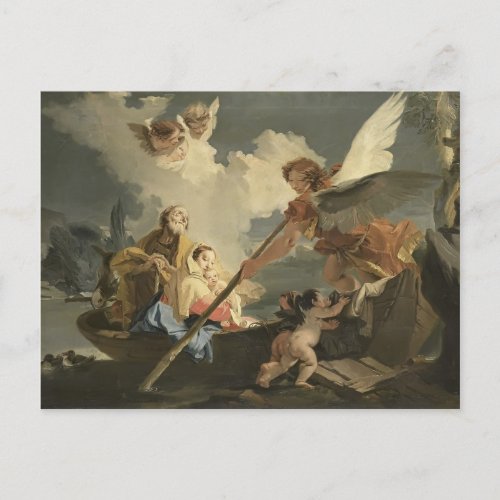 The Flight to Egypt by Giovanni Battista Tiepolo Postcard