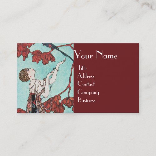 THE FLIGHTY BIRD BEAUTY FASHION DESIGNER BUSINESS CARD