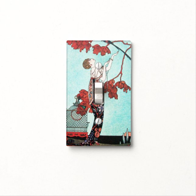 THE FLIGHTY BIRD ,BEAUTY FASHION DESIGNER LIGHT SWITCH COVER (In Situ)
