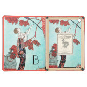 THE FLIGHTY BIRD ,BEAUTY FASHION DESIGNER MONOGRAM iPad AIR COVER (Front (Flat))