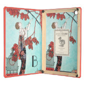 THE FLIGHTY BIRD ,BEAUTY FASHION DESIGNER MONOGRAM iPad AIR COVER (Front (Open))