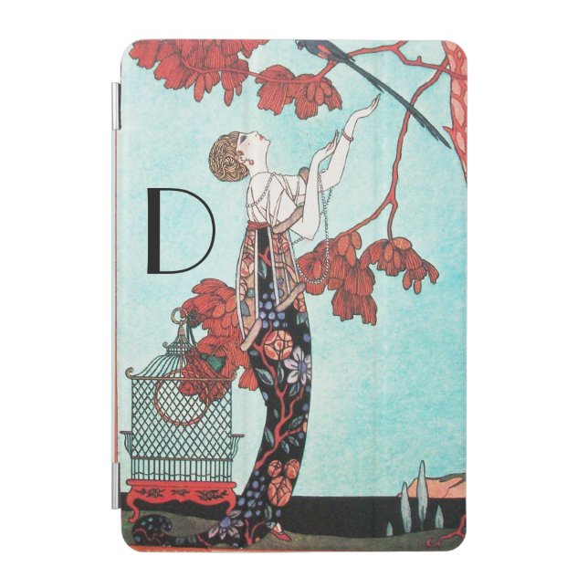THE FLIGHTY BIRD ,BEAUTY FASHION DESIGNER MONOGRAM iPad MINI COVER (Front)