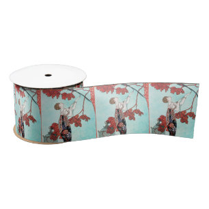 THE FLIGHTY BIRD ,BEAUTY FASHION DESIGNER SATIN RIBBON