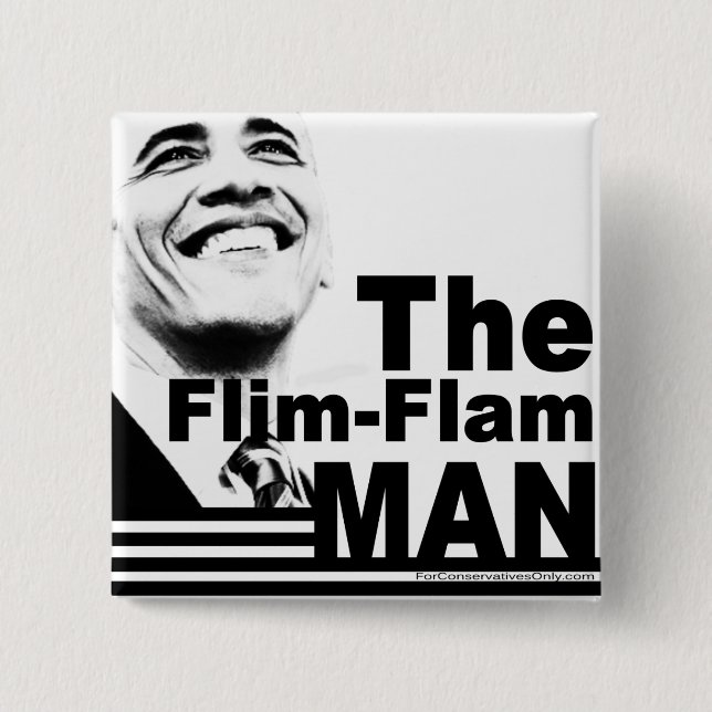 The Flim Flam Man Button (Front)