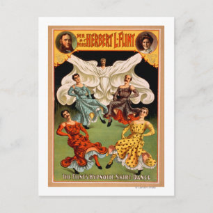 The Flints Hypnotic Skirt Dance Theatrical Postcard