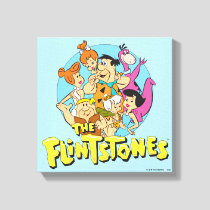 The Flintstones and Rubbles Family Graphic Canvas Print