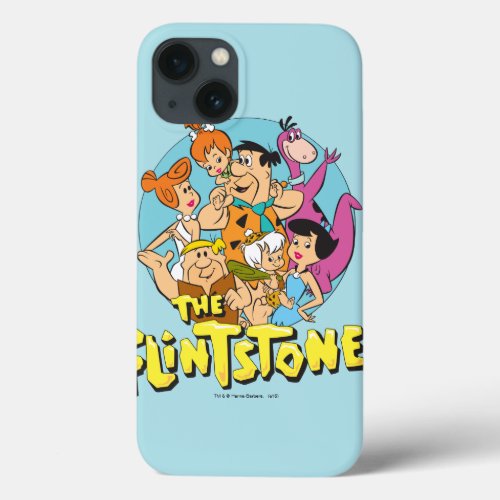 The Flintstones and Rubbles Family Graphic iPhone 13 Case