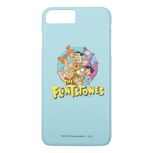 The Flintstones and Rubbles Family Graphic Case-Mate iPhone Case (Back)