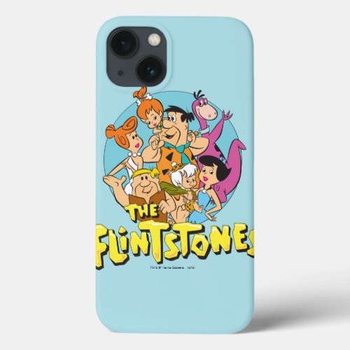 The Flintstones and Rubbles Family Graphic iPhone 13 Case