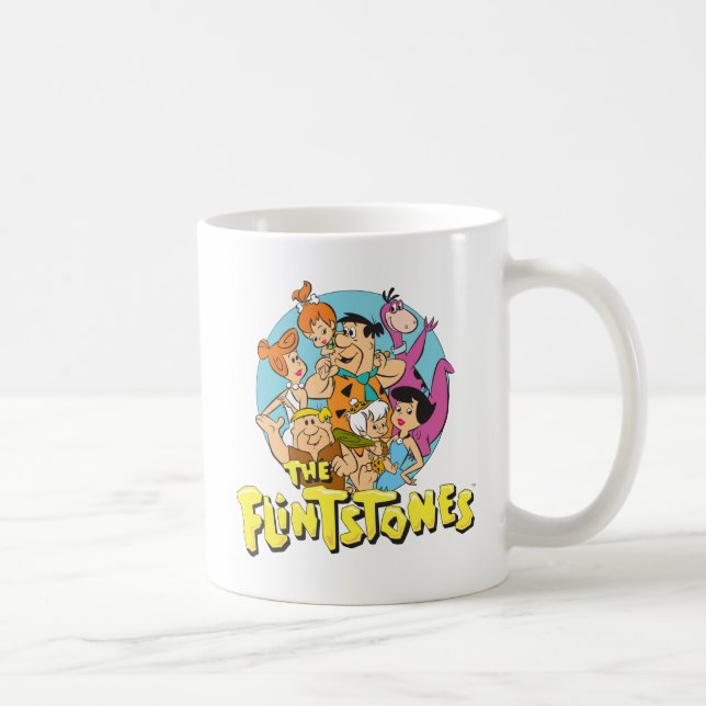 The Flintstones and Rubbles Family Graphic Coffee Mug (Right)