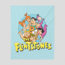 The Flintstones and Rubbles Family Graphic Fleece Blanket
