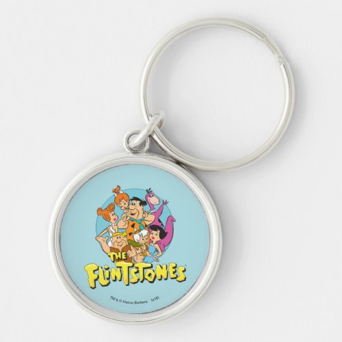 The Flintstones and Rubbles Family Graphic Keychain