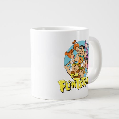 The Flintstones and Rubbles Family Graphic Large Coffee Mug
