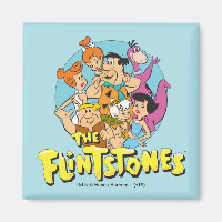 The Flintstones and Rubbles Family Graphic Magnet