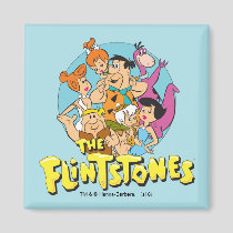 The Flintstones and Rubbles Family Graphic Magnet