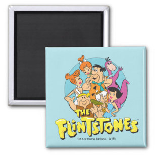 The Flintstones and Rubbles Family Graphic Magnet