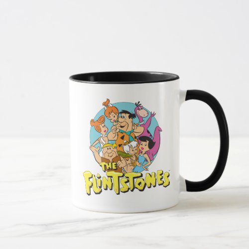 The Flintstones and Rubbles Family Graphic Mug