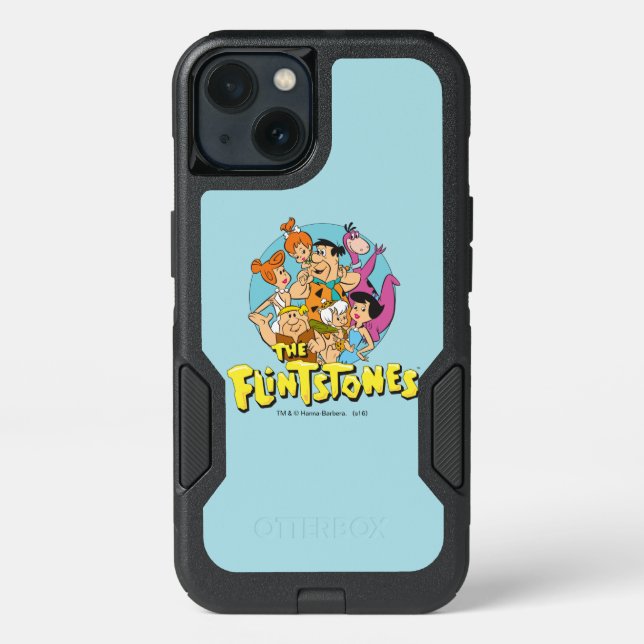 The Flintstones and Rubbles Family Graphic Otterbox iPhone Case (Back)