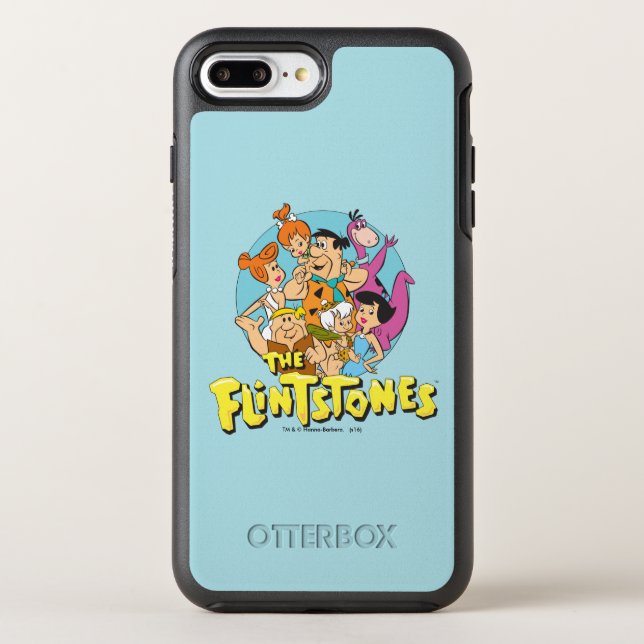 The Flintstones and Rubbles Family Graphic Otterbox iPhone Case (Back)