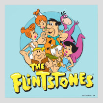 The Flintstones and Rubbles Family Graphic Poster
