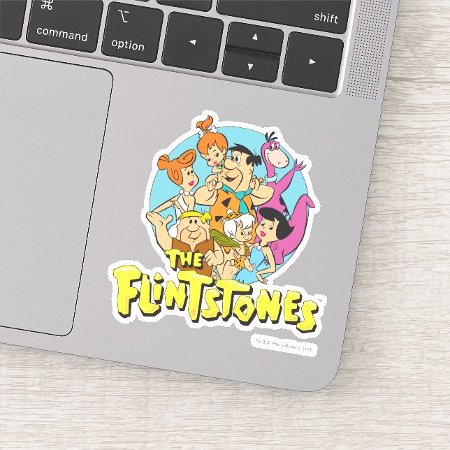 The Flintstones and Rubbles Family Graphic Sticker (Detail)