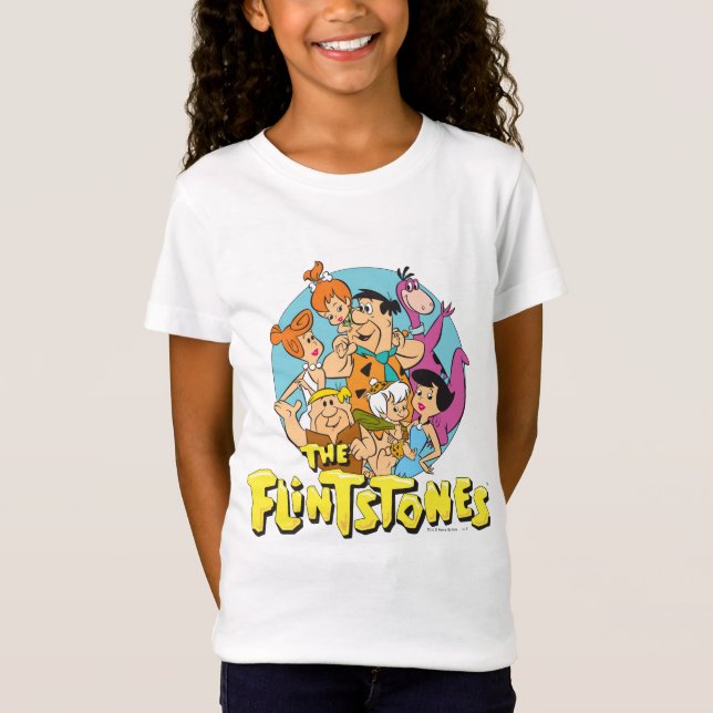 The Flintstones and Rubbles Family Graphic T-Shirt (Front)