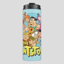 The Flintstones and Rubbles Family Graphic Thermal Tumbler