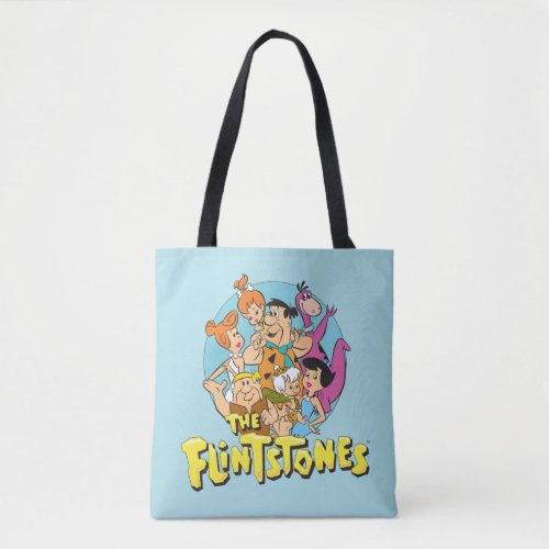 The Flintstones and Rubbles Family Graphic Tote Bag