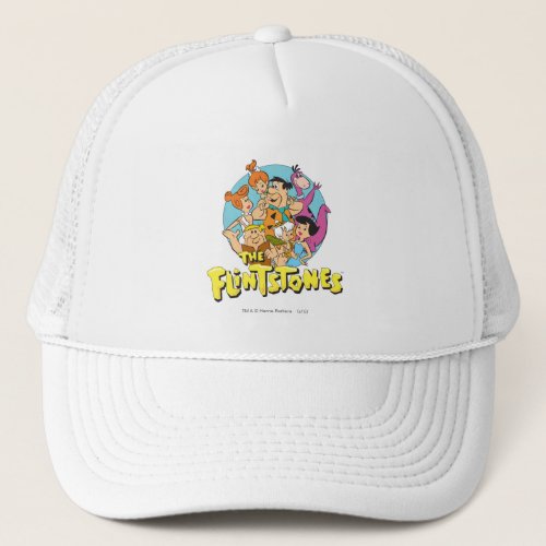 The Flintstones and Rubbles Family Graphic Trucker Hat