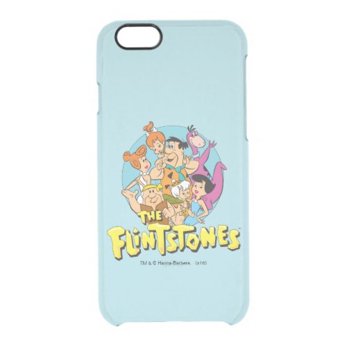 The Flintstones and Rubbles Family Graphic Clear iPhone 66S Case
