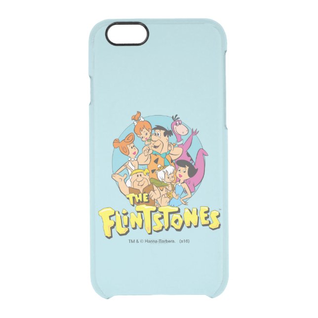 The Flintstones and Rubbles Family Graphic Uncommon iPhone Case (Back)