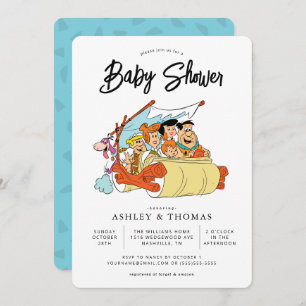 The Flintstones Baby Shower Invitation