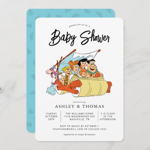 The Flintstones Baby Shower Invitation