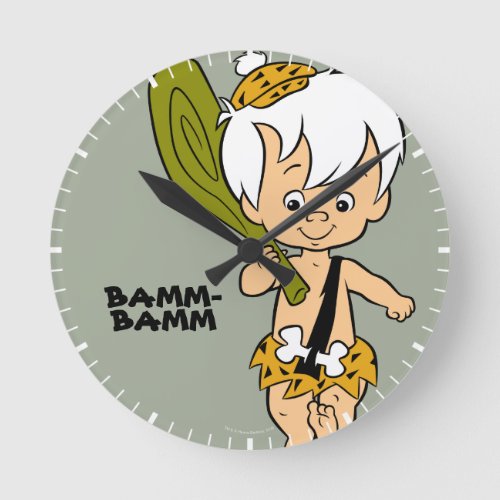 The Flintstones  Bamm_Bamm Rubble Round Clock