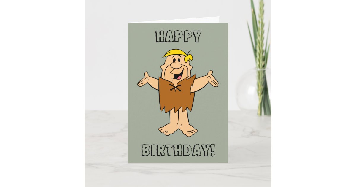 The Flintstones | Barney Rubble Card | Zazzle