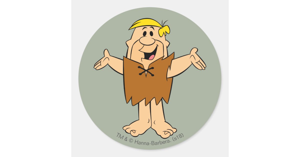 The Flintstones Barney Rubble Classic Round Sticker Zazzle 1449