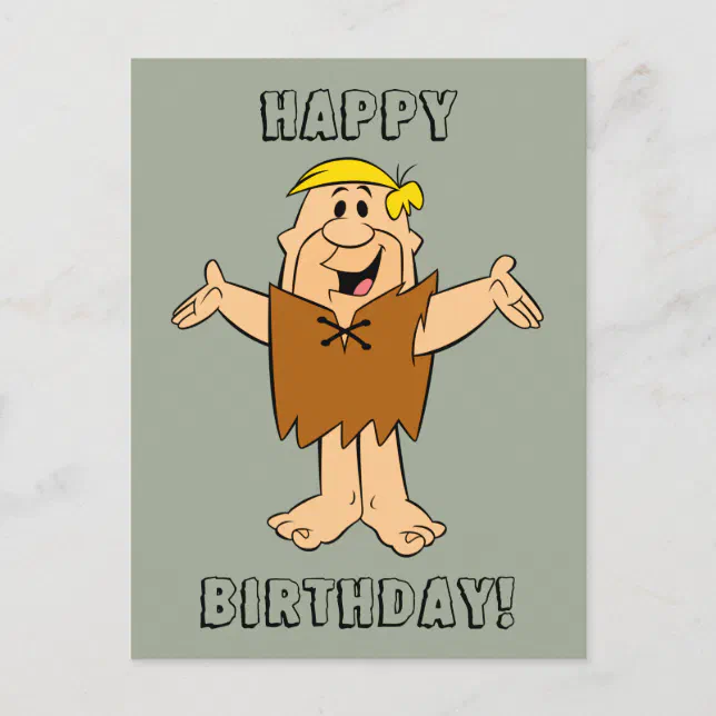 The Flintstones Barney Rubble Postcard Zazzle