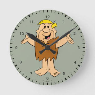 The Flintstones Barney Rubble Round Clock