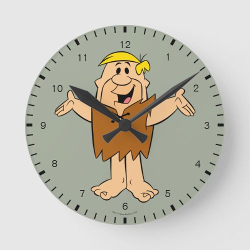 The Flintstones  Barney Rubble Round Clock