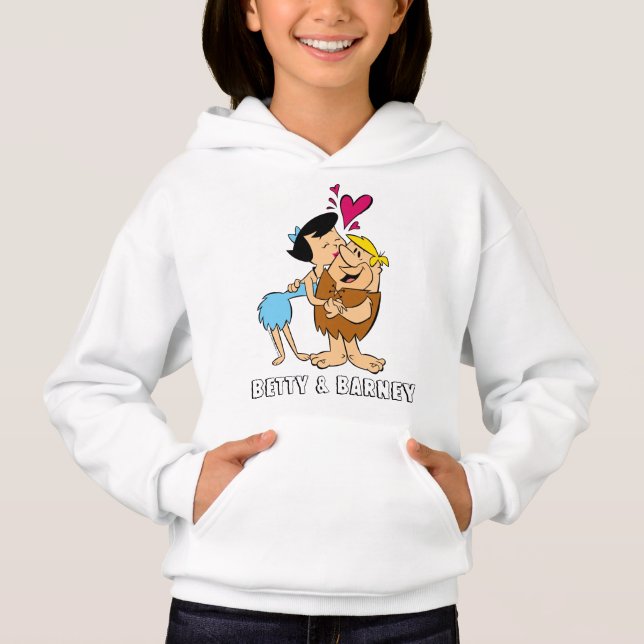 The Flintstones | Betty Kissing Barney Hoodie (Front)