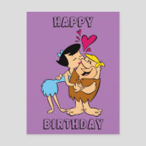 The Flintstones | Betty Kissing Barney Postcard