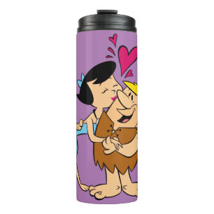 The Flintstones Betty Kissing Barney Thermal Tumbler