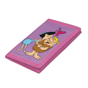 The Flintstones   Betty Kissing Barney Trifold Wallet