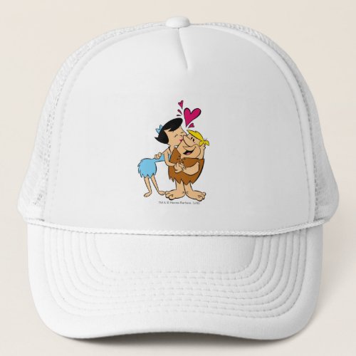 The Flintstones  Betty Kissing Barney Trucker Hat