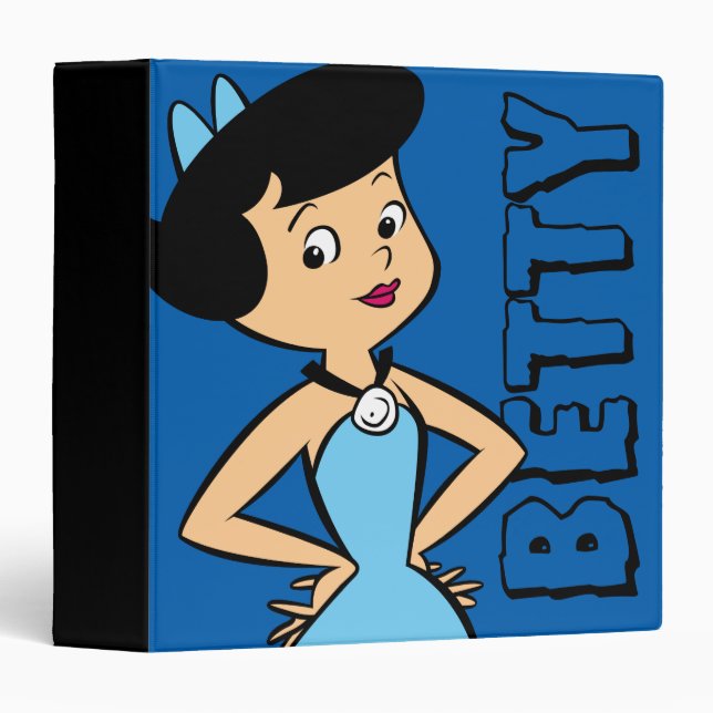 The Flintstones | Betty Rubble 3 Ring Binder (Front/Spine)