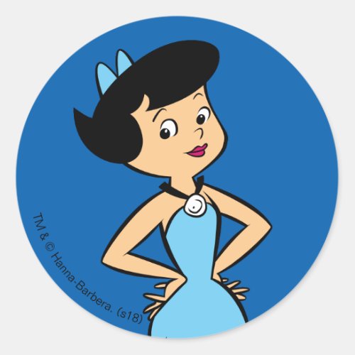 The Flintstones  Betty Rubble Classic Round Sticker