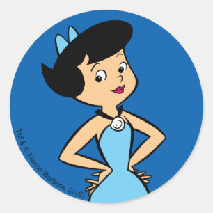 The Flintstones Betty Rubble Classic Round Sticker