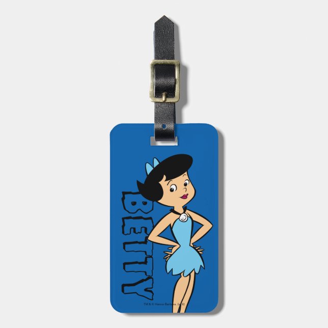 The Flintstones | Betty Rubble Luggage Tag (Front Vertical)