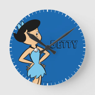 The Flintstones Betty Rubble Round Clock